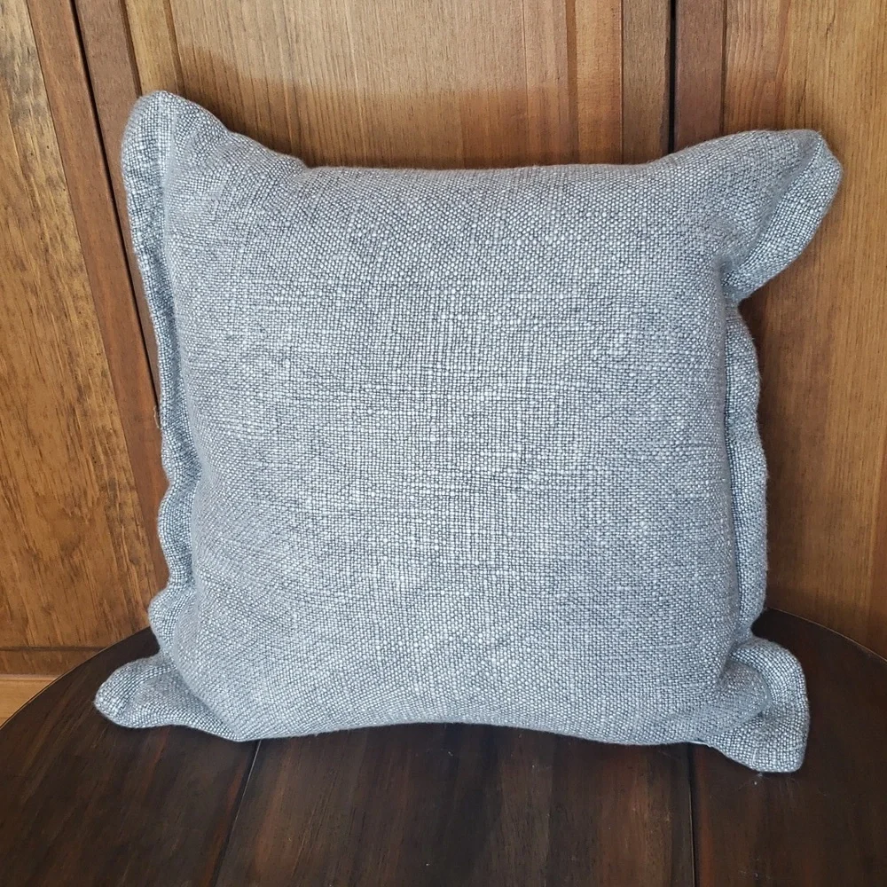 Pottery Barn Fold Over Linen Blend Textured Accent Throw Pillow Cover